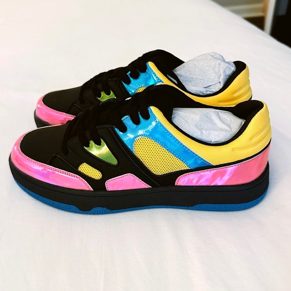 Cape Robbin “Karis” Black Multicolored Sneakers Size 8 - Picture 1 of 10